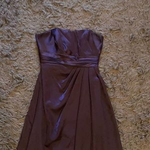 Strapless Purple Gown